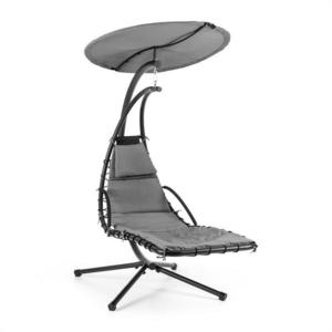 Blumfeldt Dahlia Noble Grey, hojdacie ležadlo, 200 cm, slnečná clona, polyester, oceľ vyobraziť