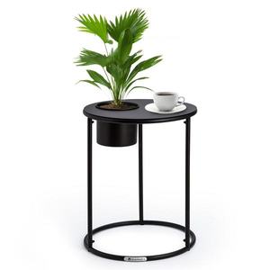 Blumfeldt Príručný stolík Irvine s kvetináčom, 41 x 50 cm (ØxV), oceľ s práškovým nástrekom vyobraziť