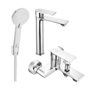 MEXEN/S - Royo R40 Set umývadlové a vaňové batérie s príslušenstvom, chróm 72213R40-00 vyobraziť