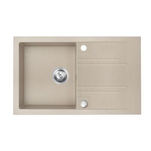 NOVASERVIS NOVASERVIS - Granitový drez s odkvapom, s prepadom z drezu, piesok DRGM48/78SA vyobraziť