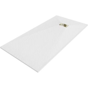 MEXEN/S - Hugo sprchová vanička SMC 180x80, biela, krytka zlatá 42108018-G vyobraziť