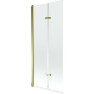 MEXEN - Castor vaňová zástena 2-krídlo 80x150, transparent, zlato 892-080-002-50-00 vyobraziť