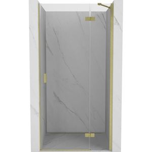 MEXEN/S - Mist-H sprchové dvere krídlové pravé 95, transparent, zlatá kartáčovaná 8A5-095-000-55-00-P vyobraziť