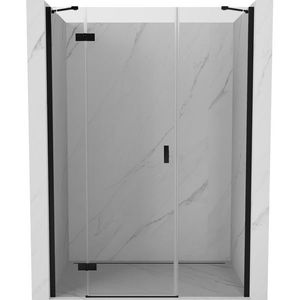 MEXEN/S - Mist-H sprchové dvere krídlové ľavé 135, transparent, čierna 8A5-135-001-70-00-L vyobraziť