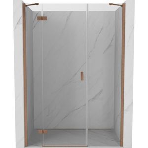 MEXEN/S - Mist-H sprchové dvere krídlové ľavé 120, transparent, meď kartáčovaná 8A5-120-001-65-00-L vyobraziť