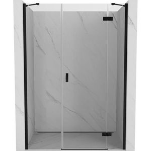MEXEN/S - Mist-H sprchové dvere krídlové pravé 120, transparent, čierna 8A5-120-001-70-00-P vyobraziť
