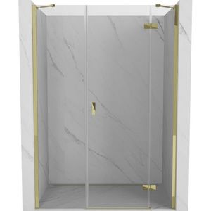 MEXEN/S - Mist-H sprchové dvere krídlové pravé 160, transparent, zlatá 8A5-160-001-50-00-P vyobraziť