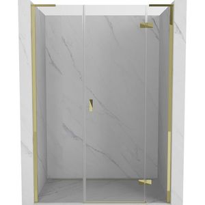 MEXEN/S - Mist-H L sprchové dvere krídlové pravé 135, transparent, zlatá 8A5L-135-001-50-00-P vyobraziť