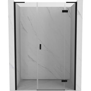 MEXEN/S - Mist-H L sprchové dvere krídlové pravé 140, transparent, čierna 8A5L-140-001-70-00-P vyobraziť