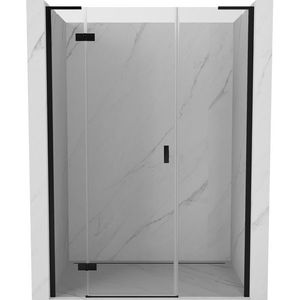 MEXEN/S - Mist-H L sprchové dvere krídlové ľavé 150, transparent, čierna 8A5L-150-001-70-00-L vyobraziť