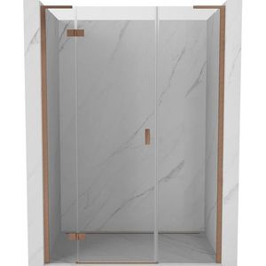 MEXEN/S - Mist-H L sprchové dvere krídlové ľavé 155, transparent, meď kartáčovaná 8A5L-155-001-65-00-L vyobraziť