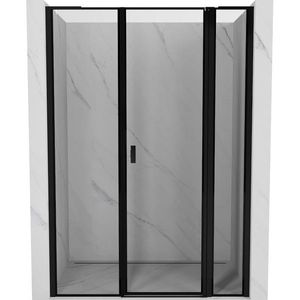 MEXEN/S - Mist L sprchové dvere krídlové pravé 135, čierny okraj, čierna 8A4L-135-001-70-70-P vyobraziť