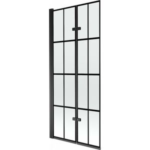 MEXEN - Castor vaňová zástena 2-krídlo 80 x 150, čierna vzor, čierna 892-080-002-70-77 vyobraziť