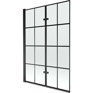 MEXEN - Castor vaňová zástena 2-krídlo 120 x 150, čierna vzor, čierna 892-120-002-70-77 vyobraziť