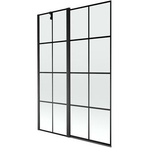 MEXEN - Flip vaňová zástena 1-krídlo 120 x 150, čierna vzor, čierna 894-120-101-70-77 vyobraziť