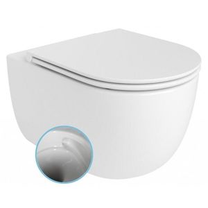 Bruckner - GLANZ závesná WC misa, Vortex Rimless, 36x52, 5cm, biela 201.336.4 vyobraziť