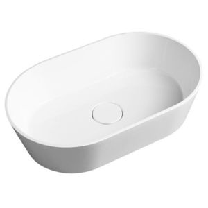 SAPHO - GERANO umývadlo na dosku vrátane krytu výpuste 60x38cm, liaty mramor, biela GN600 vyobraziť