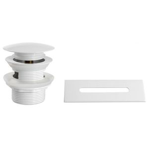 AQUALINE - SET krytka prepadu, vaňová výpusť 6/4", click-clack, biela lesk TF9005W vyobraziť