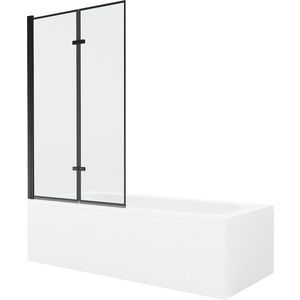 MEXEN/S - Vega obdĺžniková vaňa 170 x 70 cm s panelom + vaňová zástena 100, čierna vzor 550117070X9210027070 vyobraziť