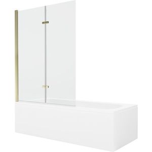 MEXEN/S - Vega obdĺžniková vaňa 170 x 70 cm s panelom + vaňová zástena 120, transparent, zlatá 550117070X9212025000 vyobraziť