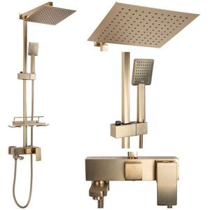 REA REA - Sprchový set s batériou 150mm Jack kartáčované zlato REA-P7050 vyobraziť