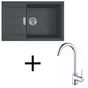 Franke set T106 S2D 611-78 XL + FP 9000.031 čierna vyobraziť