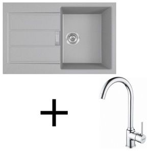 Franke set T104 S2D 611-78 + FP 9000.031 šedá vyobraziť