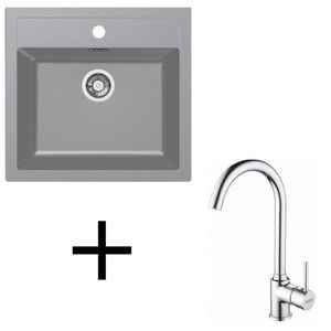 Franke set T102 SID 610 + FP 9000.031 šedá vyobraziť