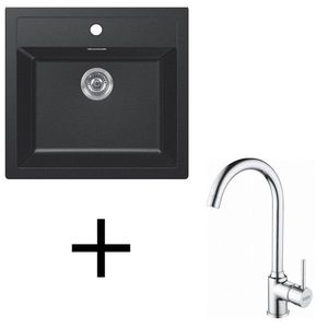 Franke set T102 SID 610 + FP 9000.031 čierna vyobraziť