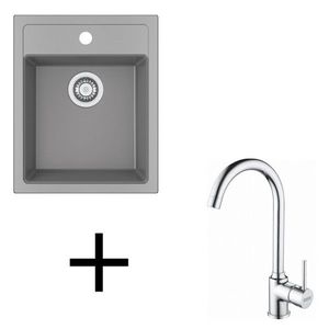 Franke set T100 SID 610-40 + FP 9000.031 šedá vyobraziť