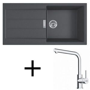 Franke set T117 S2D 611-100 + FS 3230.031 čierna vyobraziť