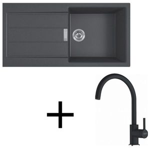 Franke set T125 S2D 611-100 + FC 6018.901 čierna vyobraziť