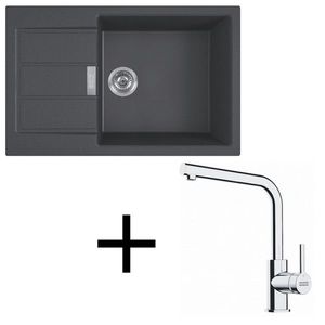 Franke set T116 S2D 611-78 XL + FS 3230.031 čierna vyobraziť