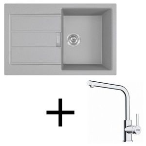 Franke set T115 S2D 611-78 + FS 3230.031 šedá vyobraziť
