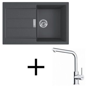 Franke set T115 S2D 611-78 + FS 3230.031 čierna vyobraziť