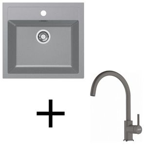 Franke set T122 SID 610 + FC 6018.901 šedá vyobraziť