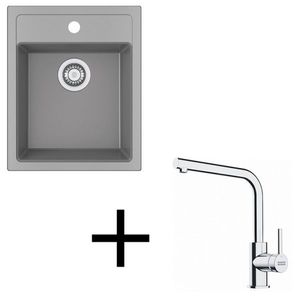 Franke set T113 SID 610-40 + FS 3230.031 šedá vyobraziť