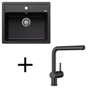 Blanco set Legra 6 + Linus čierna matná biela vyobraziť