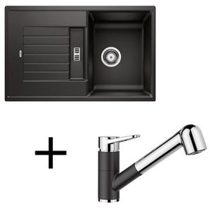 Blanco set Zia 45 S + Wega II-S silgranit/chróm biela vyobraziť