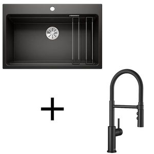 Blanco set Etagon 8 + Catris-S Flexo čierna matná biela vyobraziť
