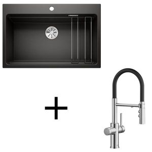 Blanco set Etagon 8 + Catris-S Flexo filter PVD Steel biela vyobraziť