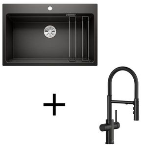 Blanco set Etagon 8 + Catris-S Flexo filter čierna matná biela vyobraziť