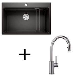 Blanco set Etagon 8 + Candor-S leštený nerez biela vyobraziť