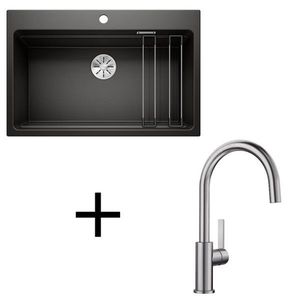 Blanco set Etagon 8 + Candor leštený nerez biela vyobraziť