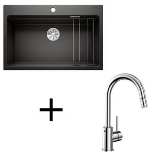 Blanco set Etagon 8 + Mida-S chrom biela vyobraziť