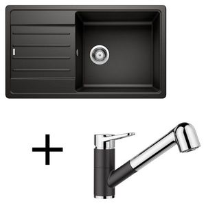 Blanco set Legra XL 6 S + Wega II-S silgranit/chróm biela vyobraziť