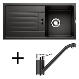 Blanco set Favum 45 S + Wega II silgranit/chróm biela vyobraziť