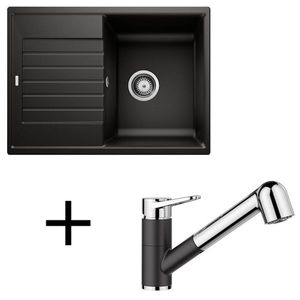 Blanco set Zia 45 S Compact + Wega II-S silgranit/chróm biela vyobraziť