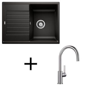 Blanco set Zia 45 S Compact + Candor leštený nerez biela vyobraziť
