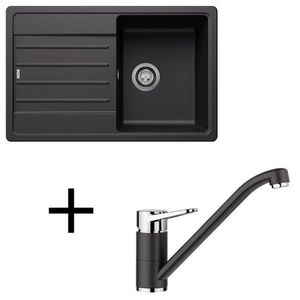 Blanco set Legra 45 S + Wega II silgranit/chróm biela vyobraziť